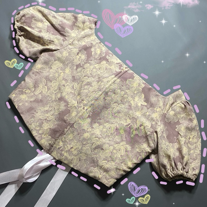 YACHI Top | Atasan Wanita Crop - Korset Top - Blouse Crop by Nekoichi