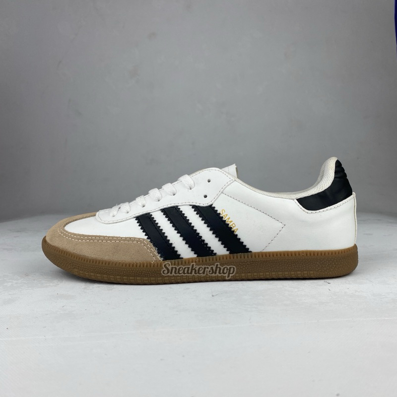 Sepatu Adidas Samba Og White Black Kasual - Spatu Sneakers Pria Casual Putih Hitam Premium