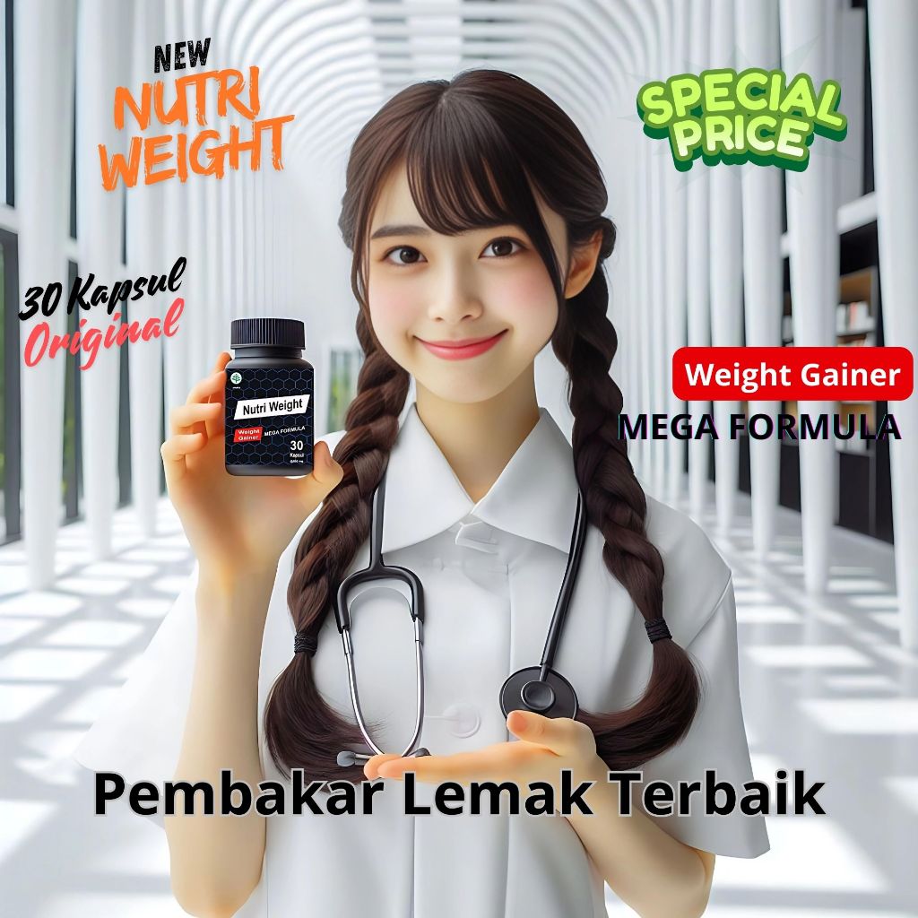 New Nutri Weight Asli Pembentuk Otot Terbaik Original Produk | weight gainer mega Formula