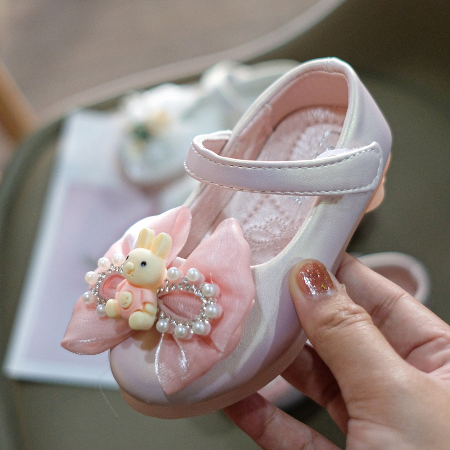 Borong Produk  Minipetite SHBC79 Sepatu Flat Anak Perempuan Sepatu Pesta Cute ribbon import size 213