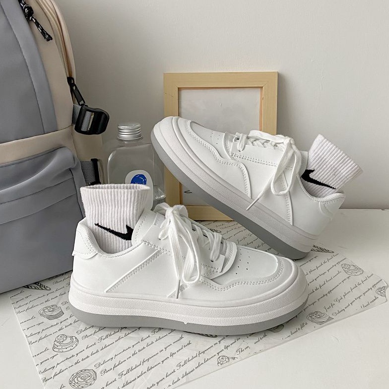KODE F43H GROSIRCOD SEVENDAY SEPATU SNEAKERS WANITA KOREA IMPORT SPORT SHOES PUTIH H895