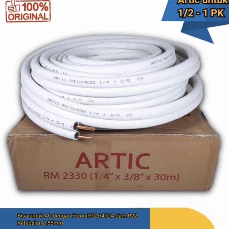 KODE R45T ARTIC Pipa AC 12PK 34PK1PK Pipa Ac ARTIC 14 X 38 untuk Freon R22 R41a R32 meteran