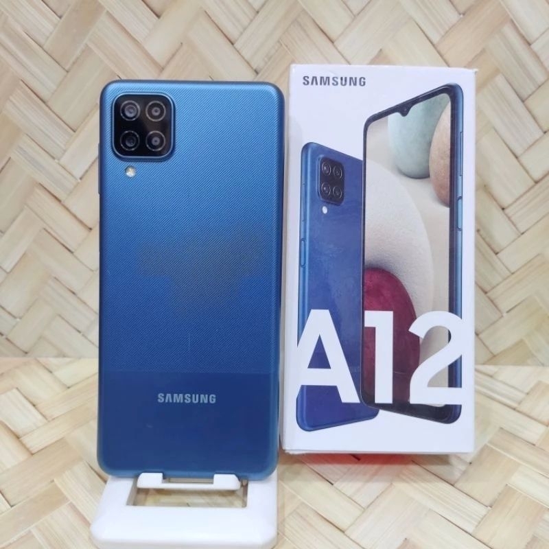 Samsung A12 6/128GB 4/128GB Handphone Second Seken Bekas Fullset original second Original No refurbi