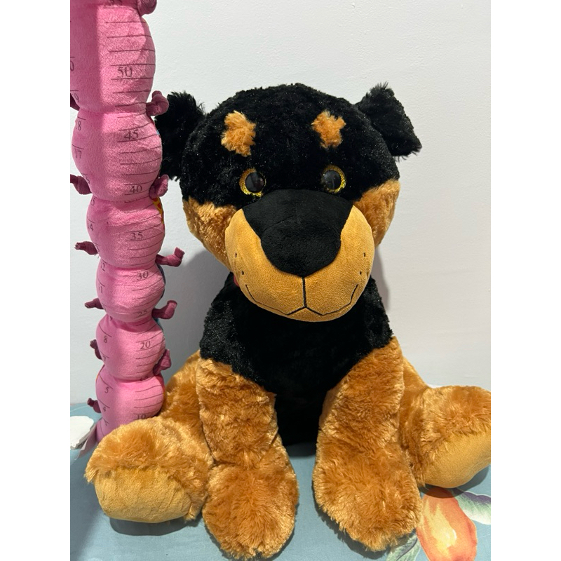 Boneka Anjing Rottweiler Hitam Jumbo No Brand Second/PL