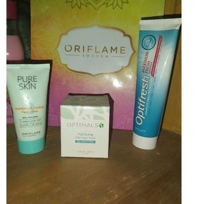 Pure skin Face Lotion Optifresh complete Purifying Clay Face Mask Original