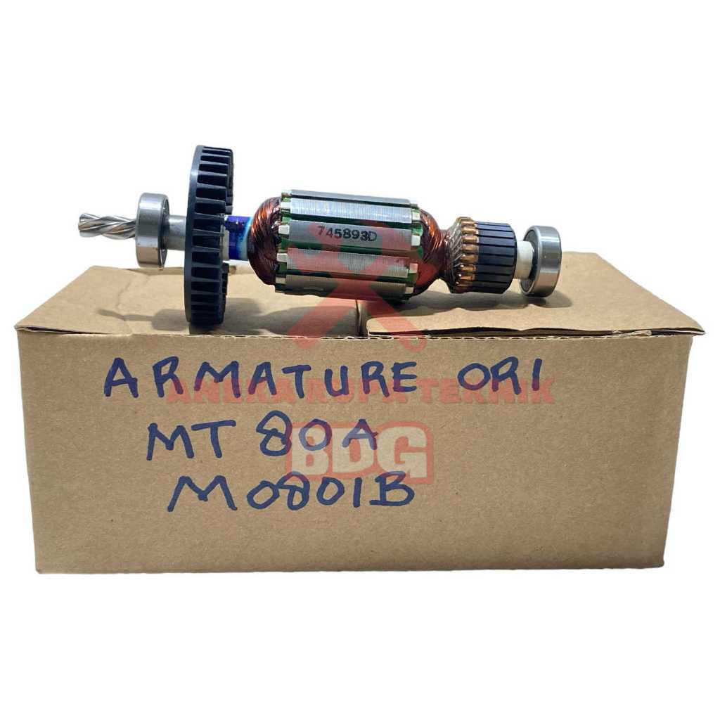 Armature ANGKER  MAKITA M0801B Maktec MT80A Suku Cadang Mesin Bor 16mm Asli Original
