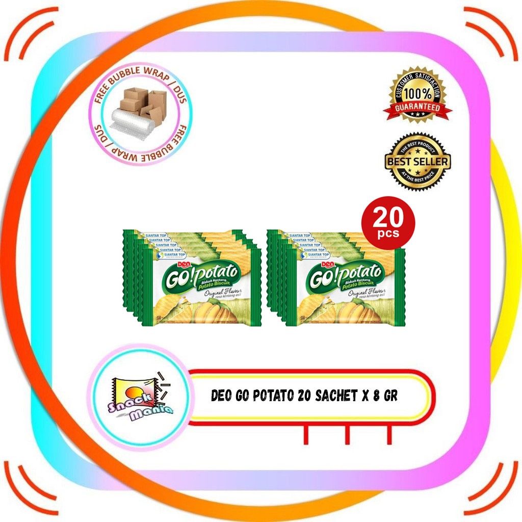 

Deo Go Potato Biscuit 8 gr 20 Sachet Renteng GoPotato Biskuit