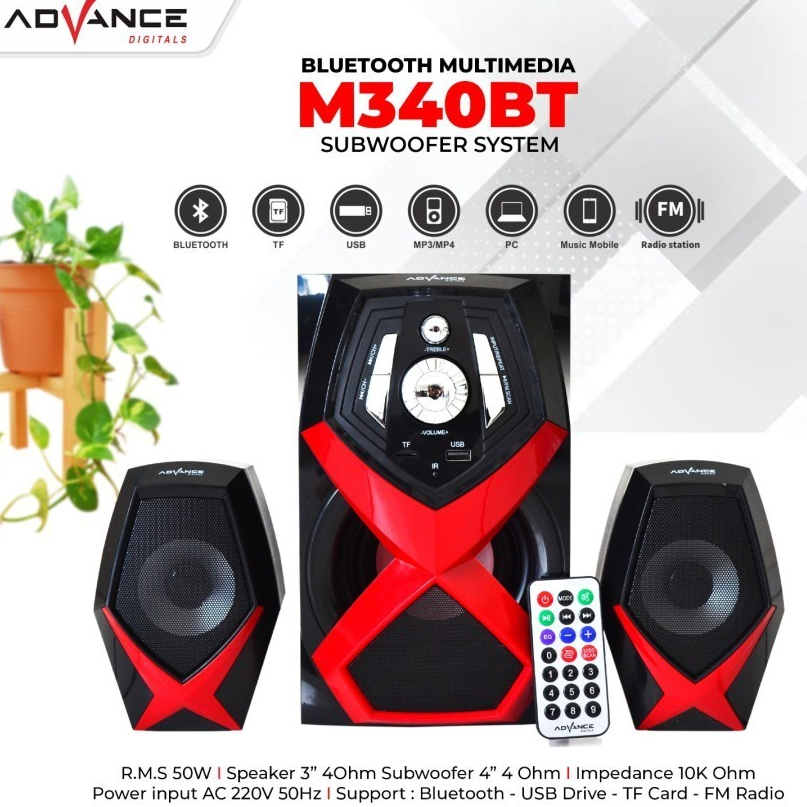 Speaker Advance M-340BT Bluetooth / Speaker Aktif Advance M340BT