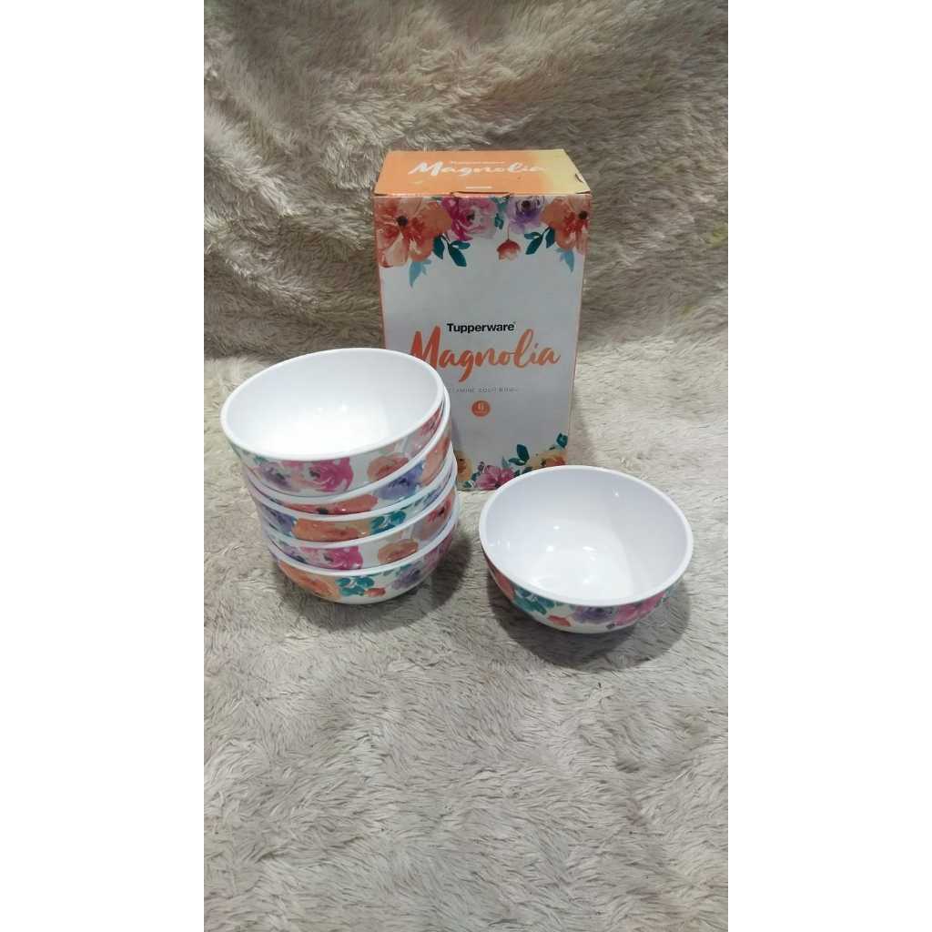 magnolia bowl soup bowl mangkok tupperware isi 6 pcs tupperware