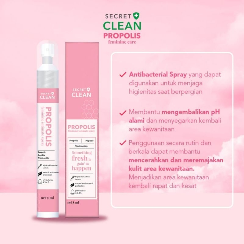 Secret Clean Propolis Feminine Care / Feminine Wash / Feminine Spray