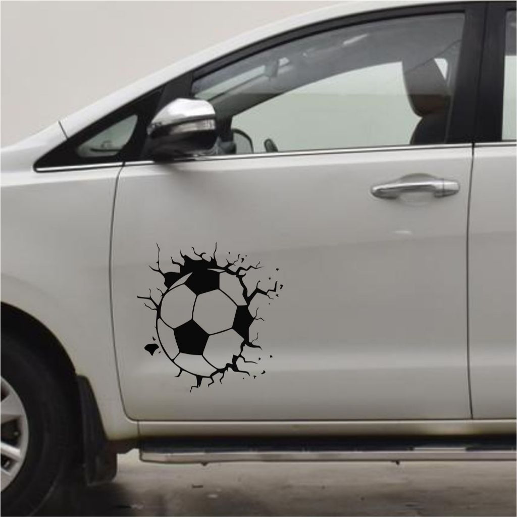 CUTTING STICKER MOBIL BOLA STIKER PINTU MOBIL KEREN