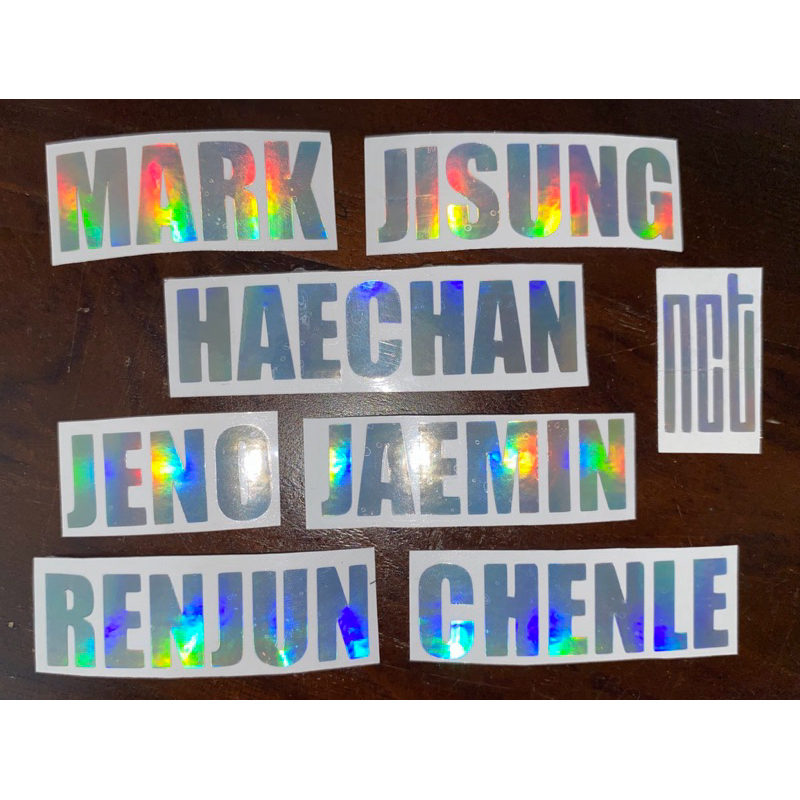 

Sticker Nama Hologram NCT Dream