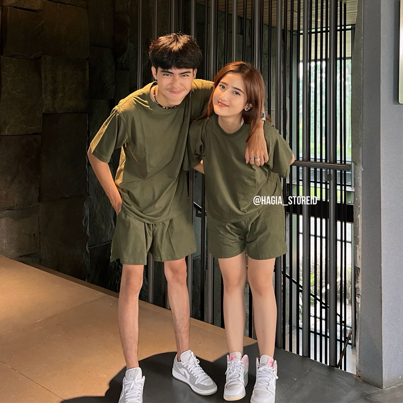Keiko Couple One Set by hagia | sudah sepasang baju atasan dan celana
