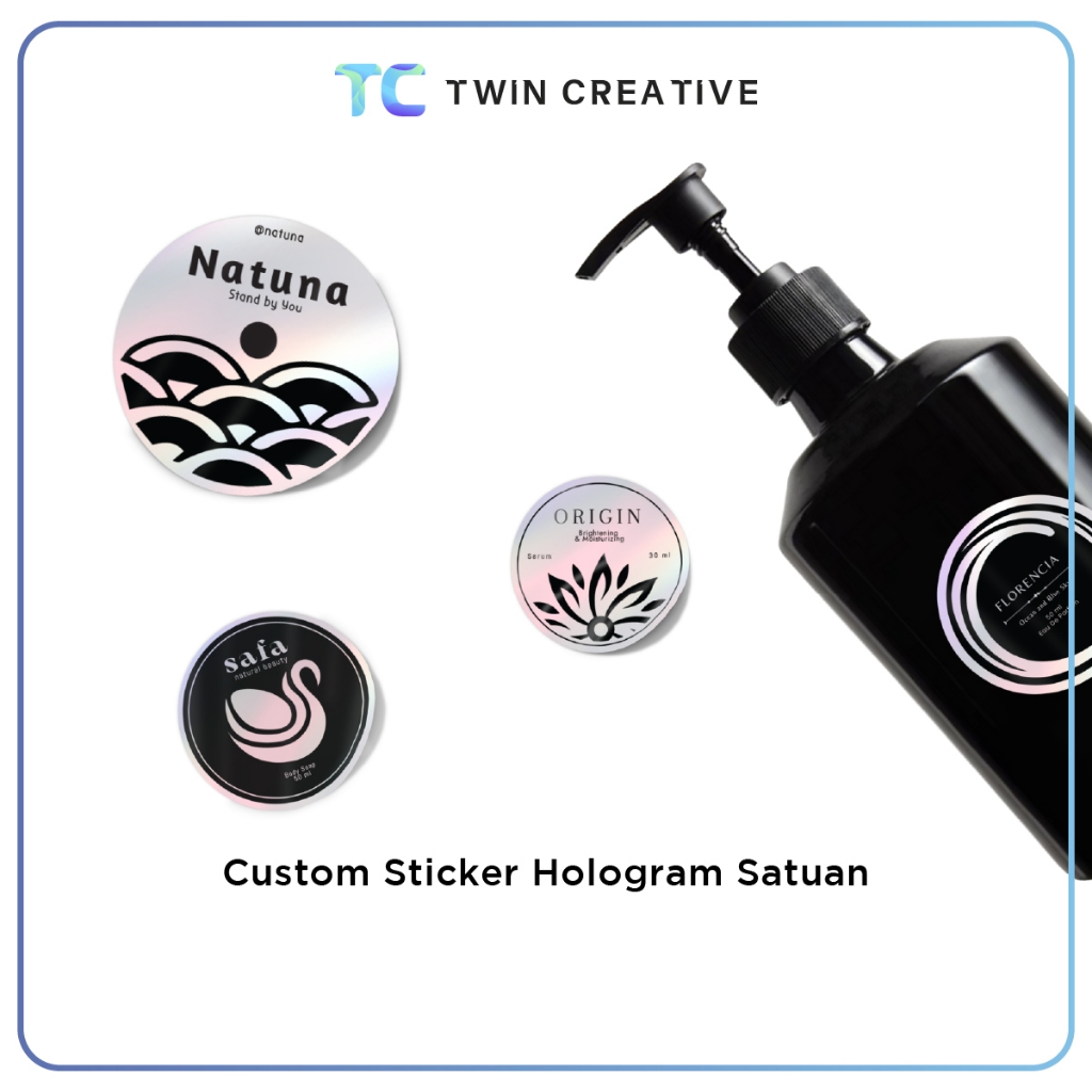 

Twindigital Cetak Sticker Hologram / Stiker Warna Pelangi / Print Label - Stiker Hologram Satuan