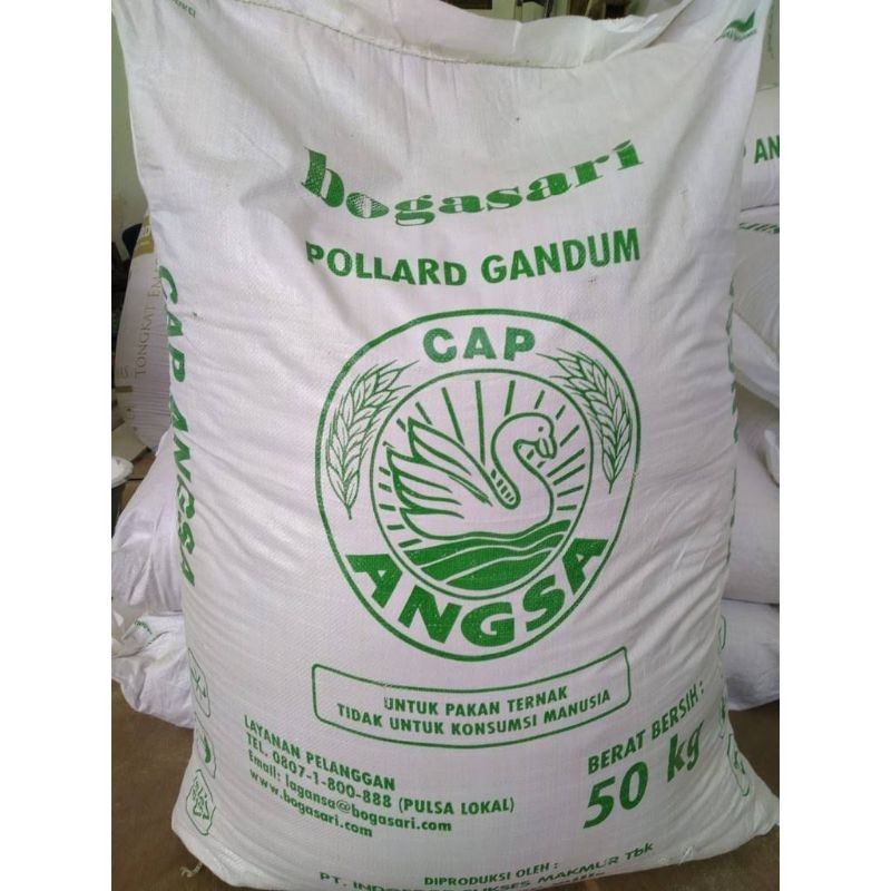 Pollard Gandum CAP ANGSA BOGASARI Polar Pakan Ternak Sapi Kambing & Domba