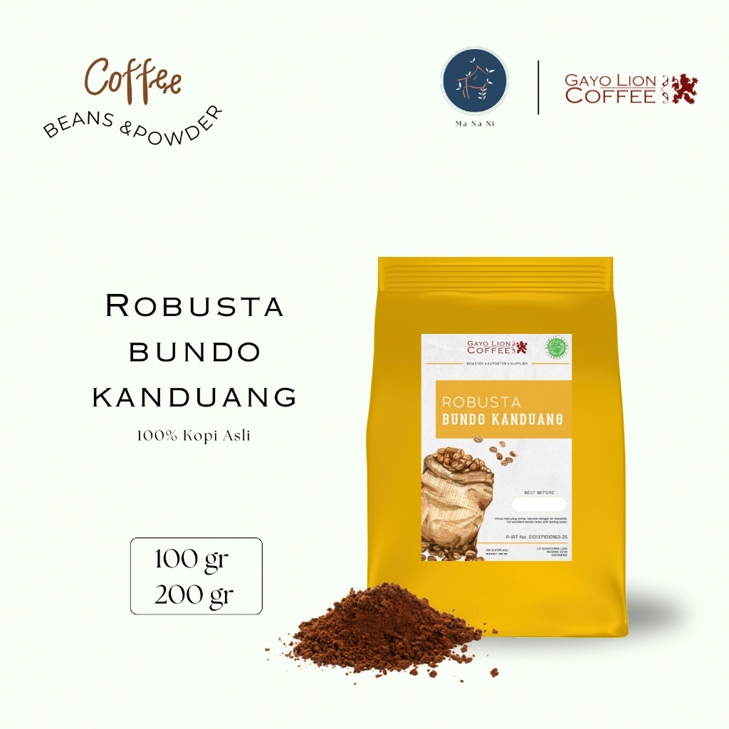 

Kopi Bubuk Robusta Gold Gayo Lion Coffee 100 gr