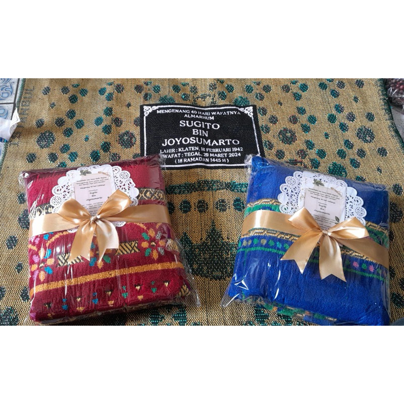 SOUVENIR SAJADAH SABLON GROSIR TAHLIL HAUL
