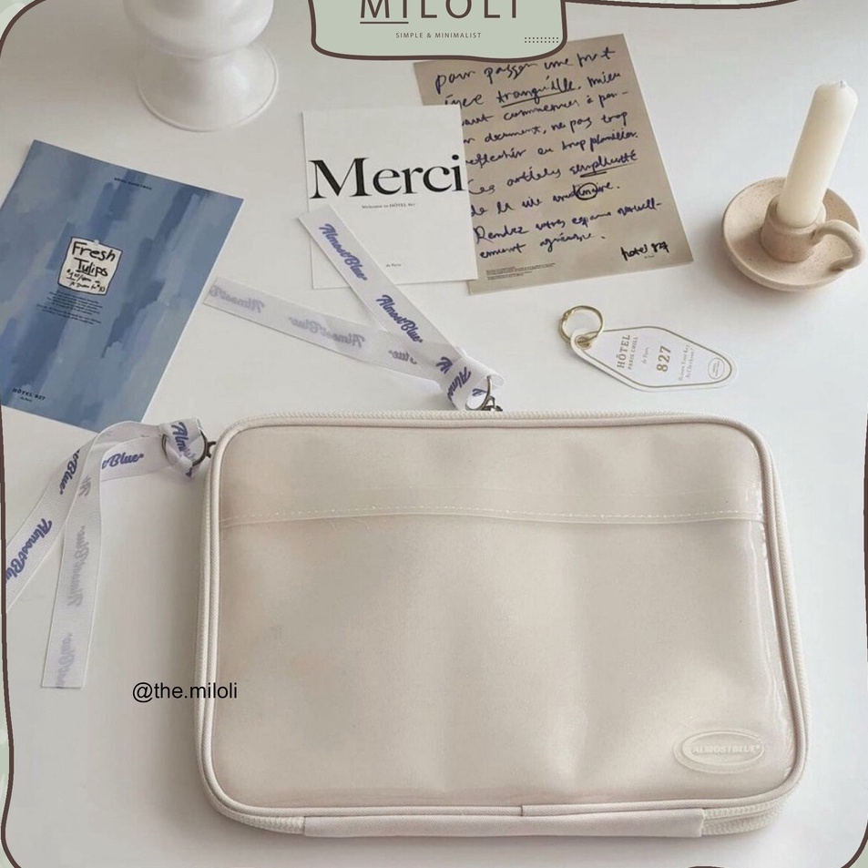 MILOLI Laptop Bag Pelindung Laptop Almost Blue  F27