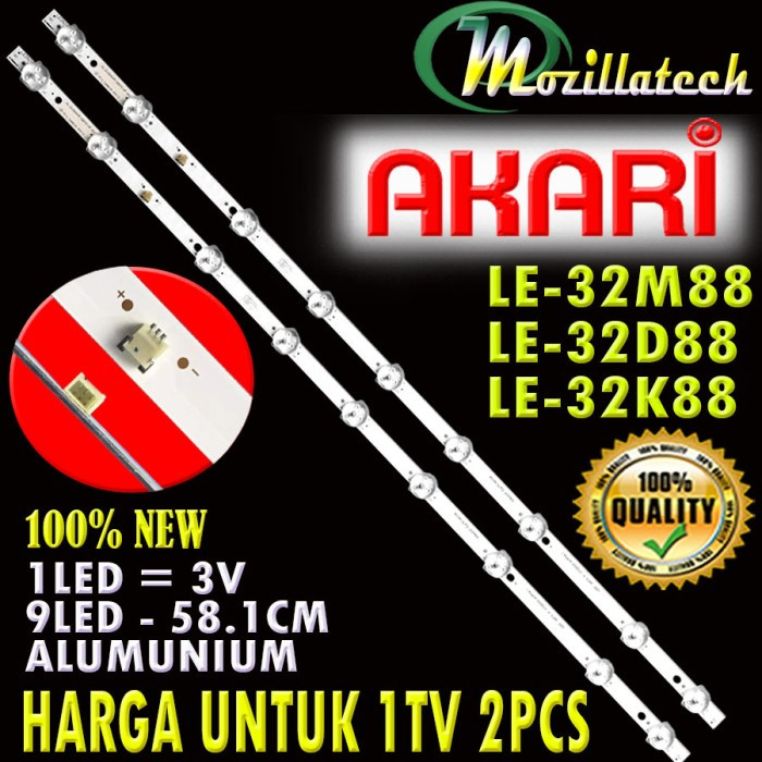 BACKLIGHT AKARI LE-32M88 LE-32D88 LE-32K88 32M88 32D88 32K88 LE32M88