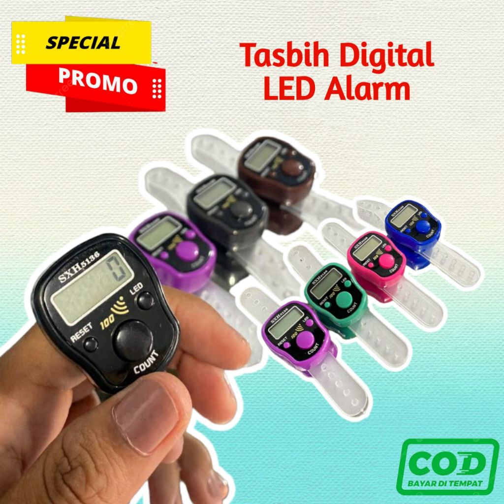 TASBIH DIGITAL LED ALARM / TASBIH PERMATA / TASBIH DIGITAL TASBEH DIGITAL TASBIH JARI TERBARU / TASB
