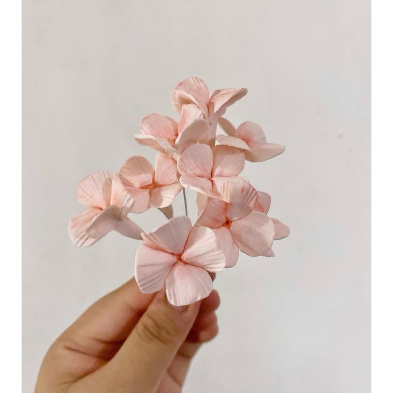 

Sugar Flower Bunga Gumpaste Hydrangea filler Pink