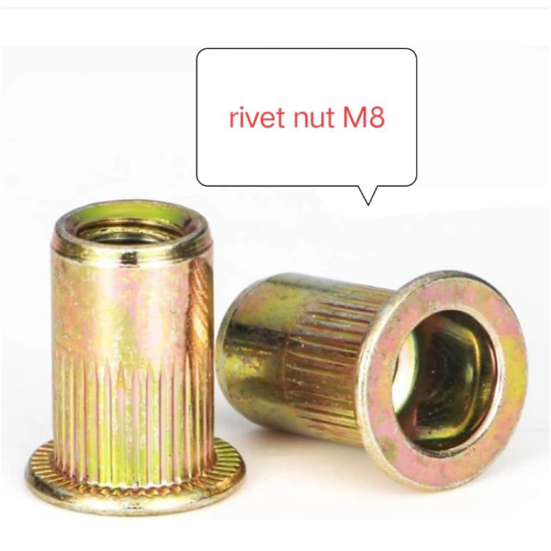RIVET nut/mur RIVET insert nut M8