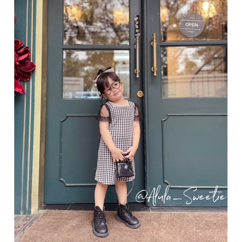 Gaun Anak Lucu Casual Model Korea Gaun Anak Perempuan Cewek Cantik Kekinian Terbaru Simple Natal Des