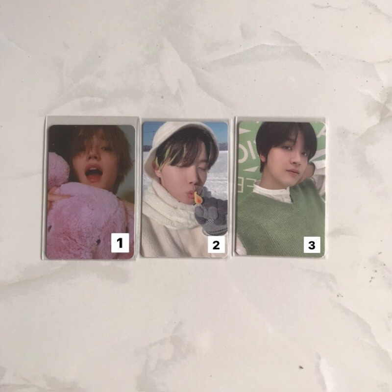 [BACA DESKRIPSI] WTS PC PHOTOCARD ORI OFFICIAL BTS Jhope Hoseok NCT 127 DREAM Haechan Matcha Taeyong