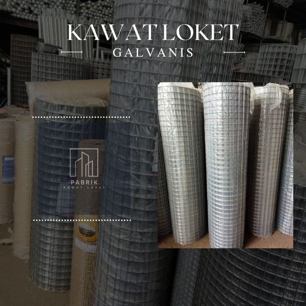 KAWAT LOKET ATAU WIREMESH GALVANIS 2MM LUB 50X50