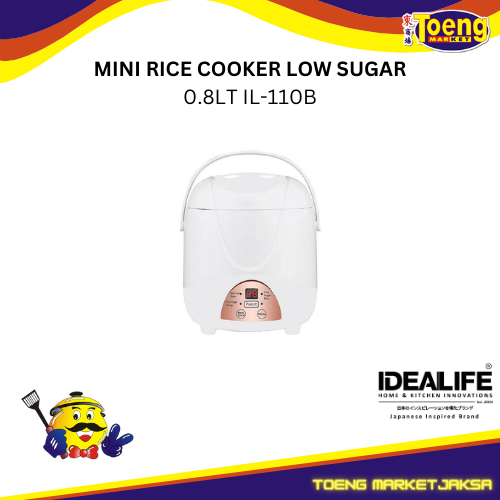 MINI RICE COOKER LOW SUGAR/CARBO 0.8LT IL-110B IDEALIFE
