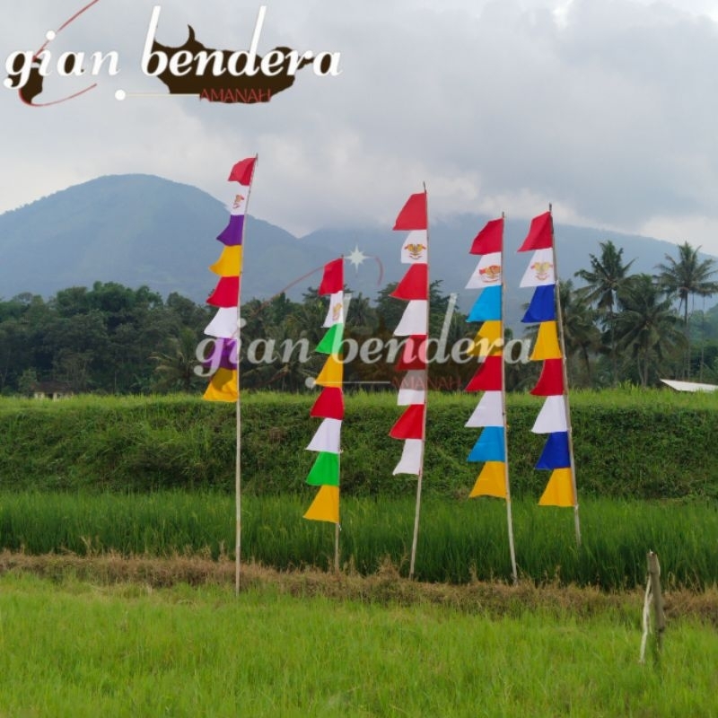 UMBUL UMBUL GARUDA WARNA WARNI 1 KODI (20 PCS)