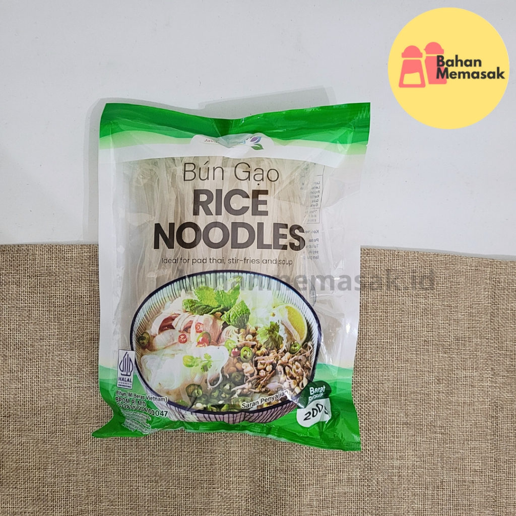 

Rice Noodle / Kwetiaw Mie Beras Vietnam / Pho Soup BUN GAO [HALAL] - 200 Gram