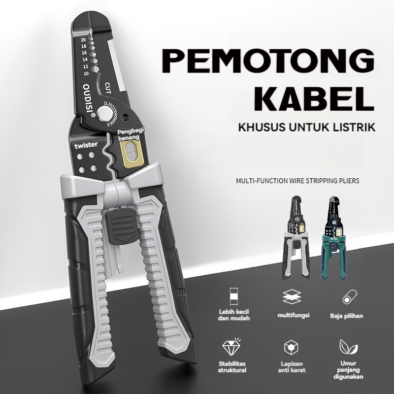 Potong Tang Kabel Tang Serbaguna Stripper Tang Tang Kupas