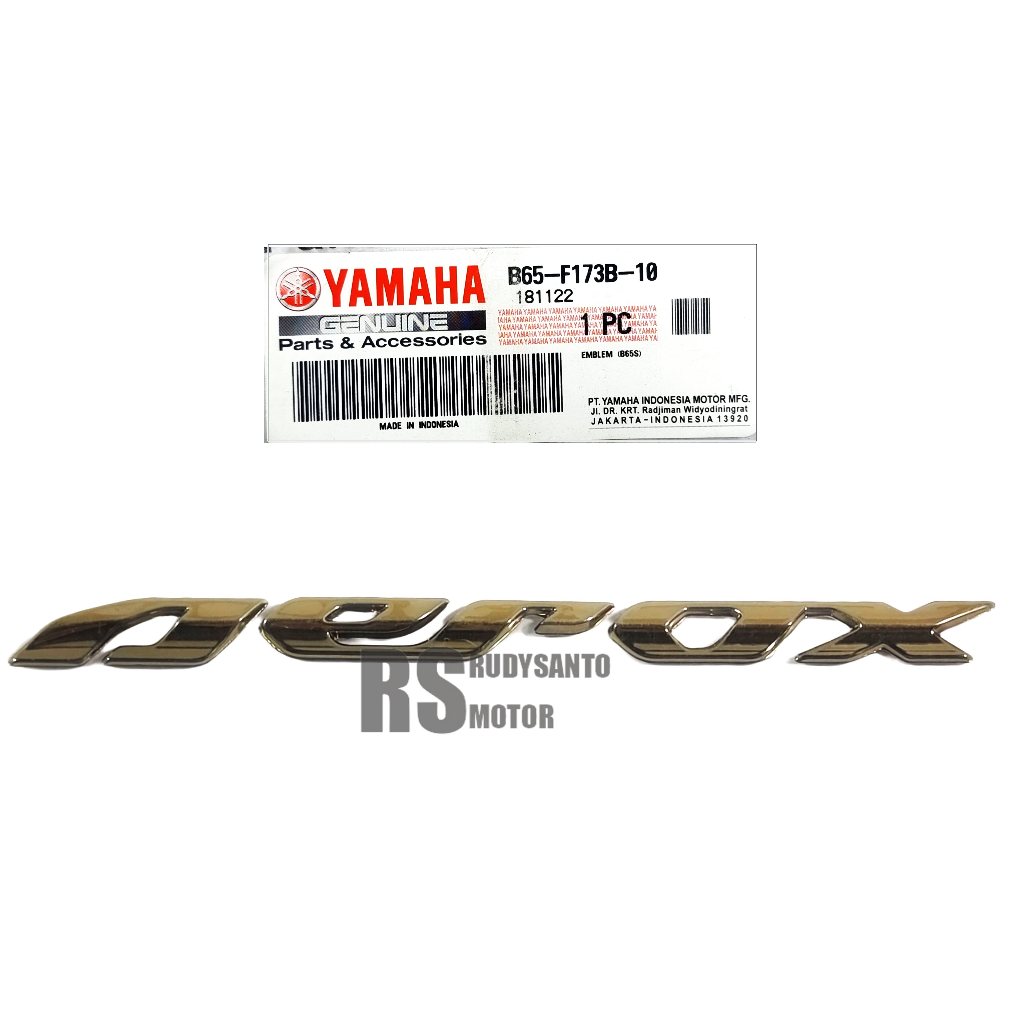 EMBLEM STIKER STICKER LOGO 3D AEROX 155 GOLD ORIGINAL YAMAHA B65-F173B-10