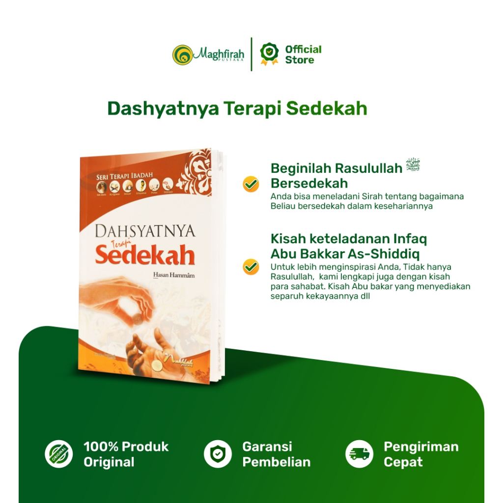 Maghfirah Pustaka Dahsyatnya Terapi Sedekah - Buku Motivasi & Psikologi Islam Menjadi Orang Dermawan