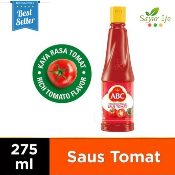 

ABC Saus Tomat 275 ML / Botol Tomato Sauce Bumbu Rempah Dapur Masak Saos Instant