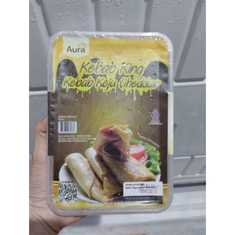 

Aura Kebab King Kebab Keju Cheddar isi 8 uk 350gr