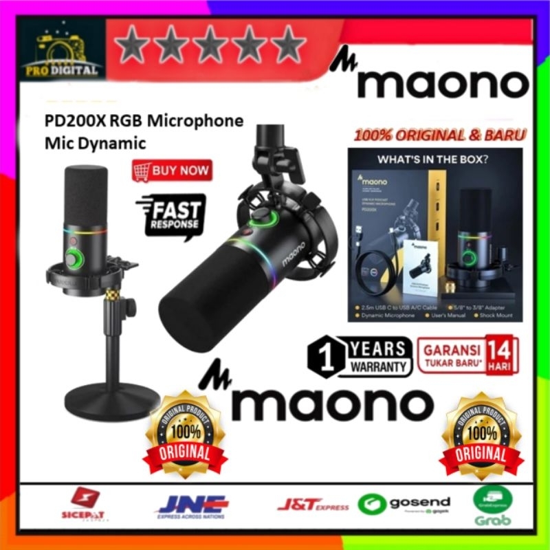 Maono PD200X USB XLR Dynamic Microphone PD 200x