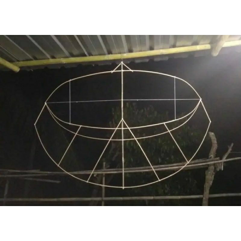 kerangka layangan gapangan 1 meter