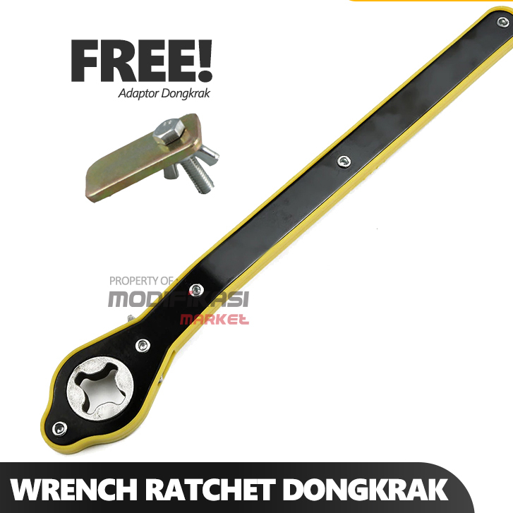 Kunci Pas Dongkrak Mobil Kunci Ratchet Wrench Untuk Dongkrak Mobil Putaran Dongkrak Mobil Universal Model jembatan Kunci Rachet Dongkrak