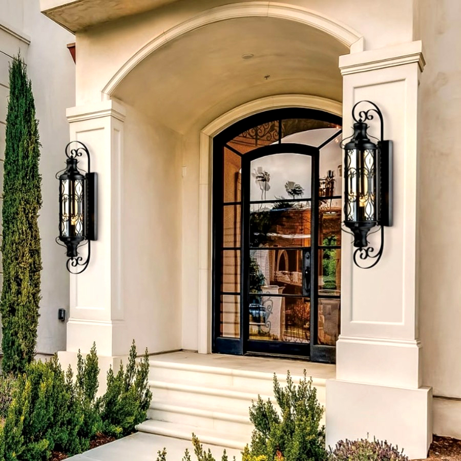 lampu hias dinding premium outdoor big size garden vintage pilar classic modern eropa minimalis eleg