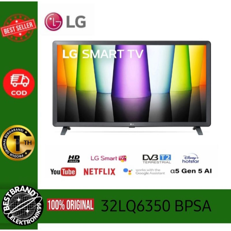 LG 32LQ630BPSA 32INCH SMART HD TV THINQ AI & WEBOS A5 PROSESSOR 32LQ6350