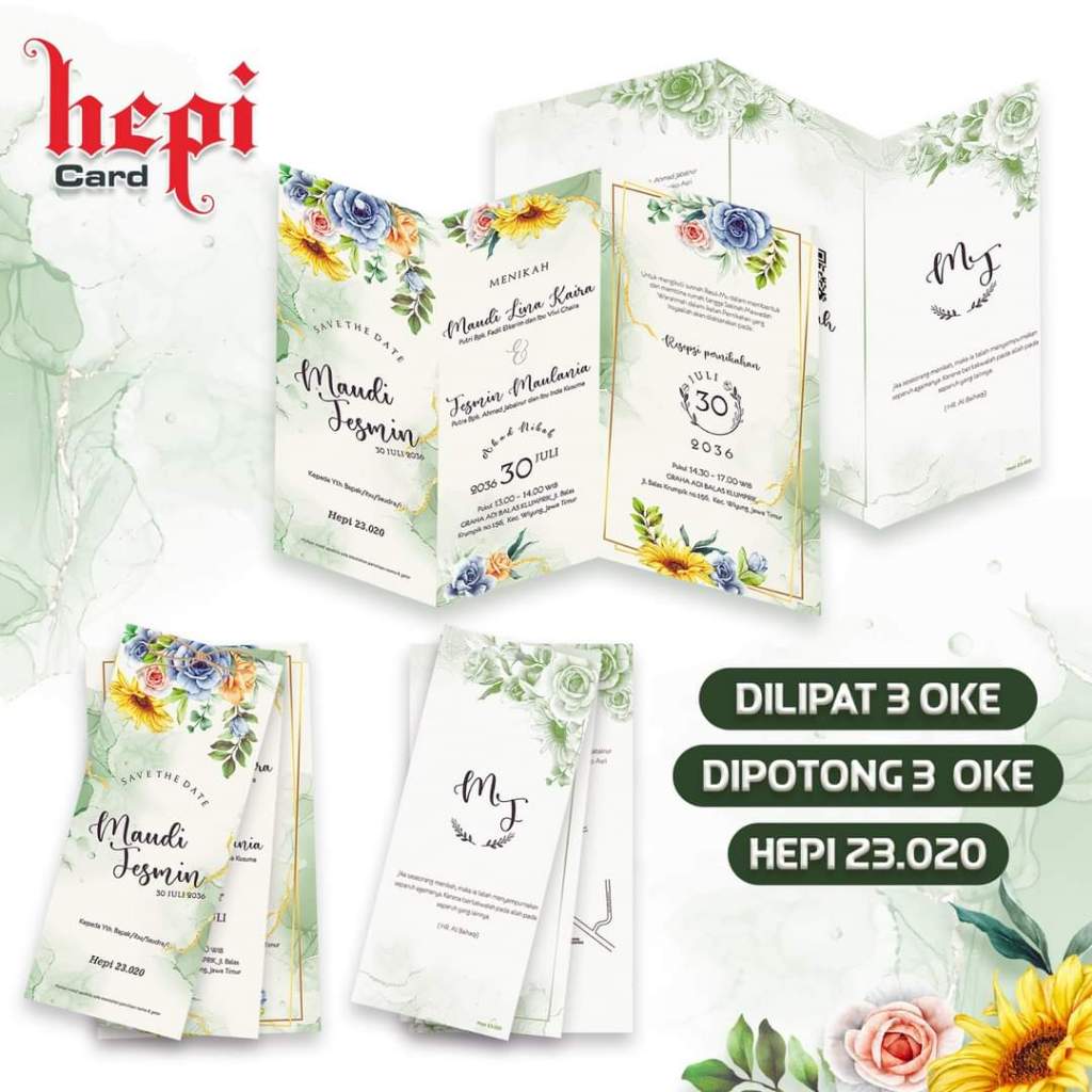 BLANGKO HEPI 23.020 - BLANGKO UNDANGAN HEPI - BLANGKO UNDANGAN KOSONGAN