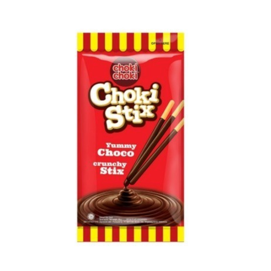 

Biskuit Choki Choki Stix Stick Salut Cokelat 24gr