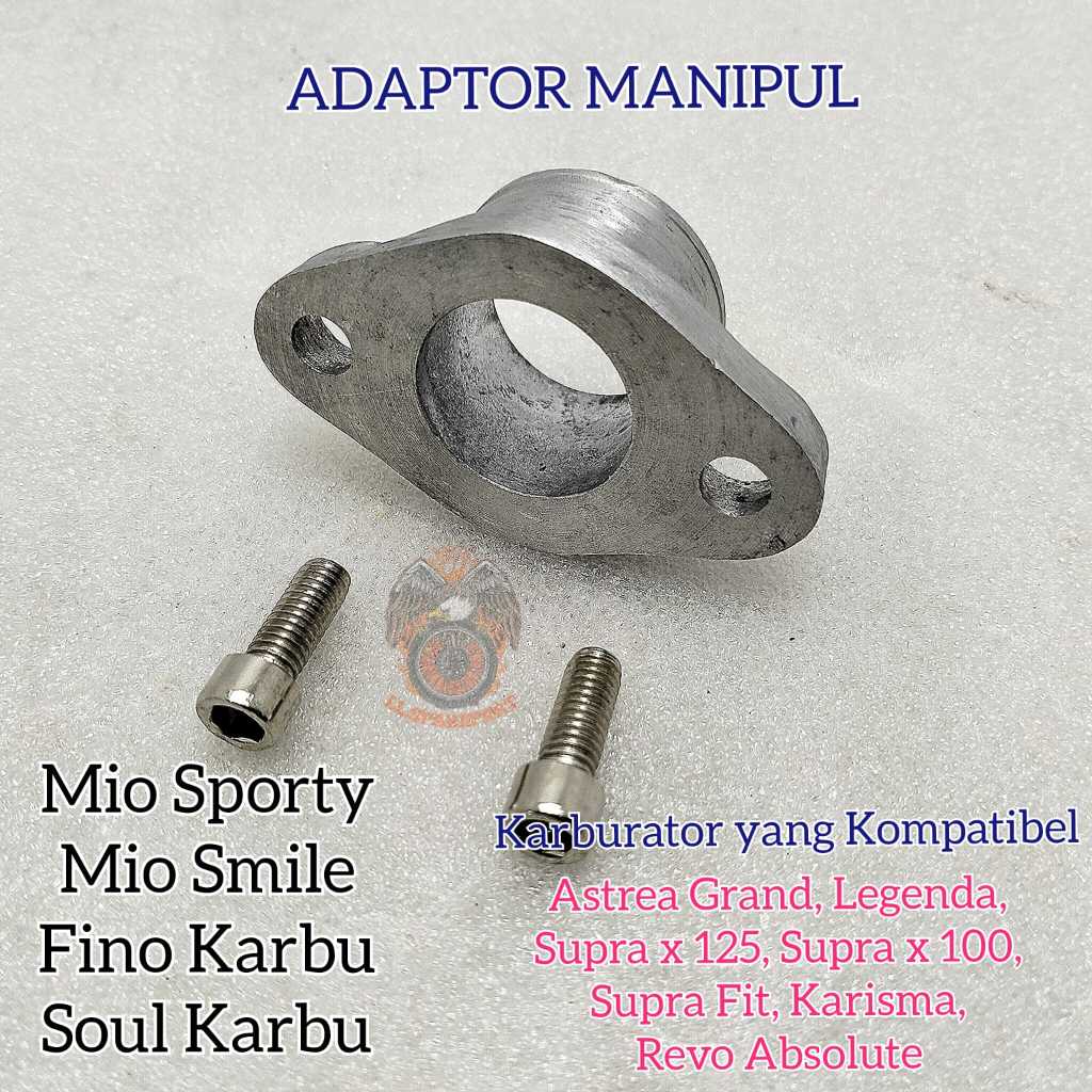 ADAPTOR MANIPUL MIO SPORTY MIO SMILE FINO SOUL KARBU SAMBUNGAN INTAKE MANIPOL CARBU ASTREA GRAND LEG