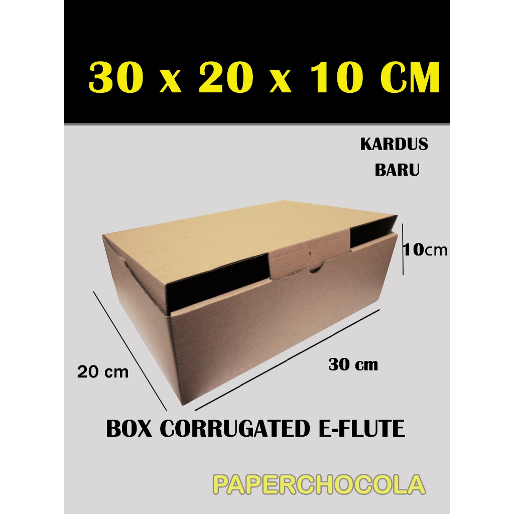 

KARDUS 30x20x10 Cm /BOX KARTON CORUGATED DIECUT E - FLUTE