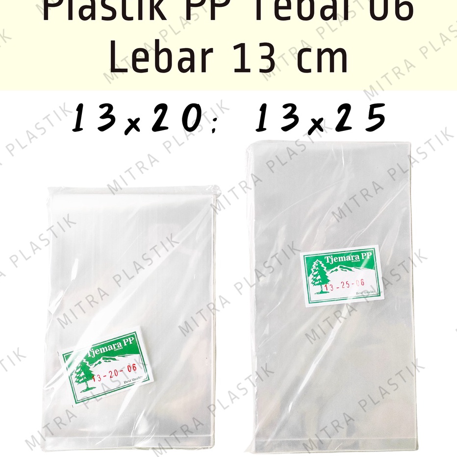 

Sale Murah Plastik PP Lebar 13 Tebal 6 13x2 13x25 Kantong Bening Transparan