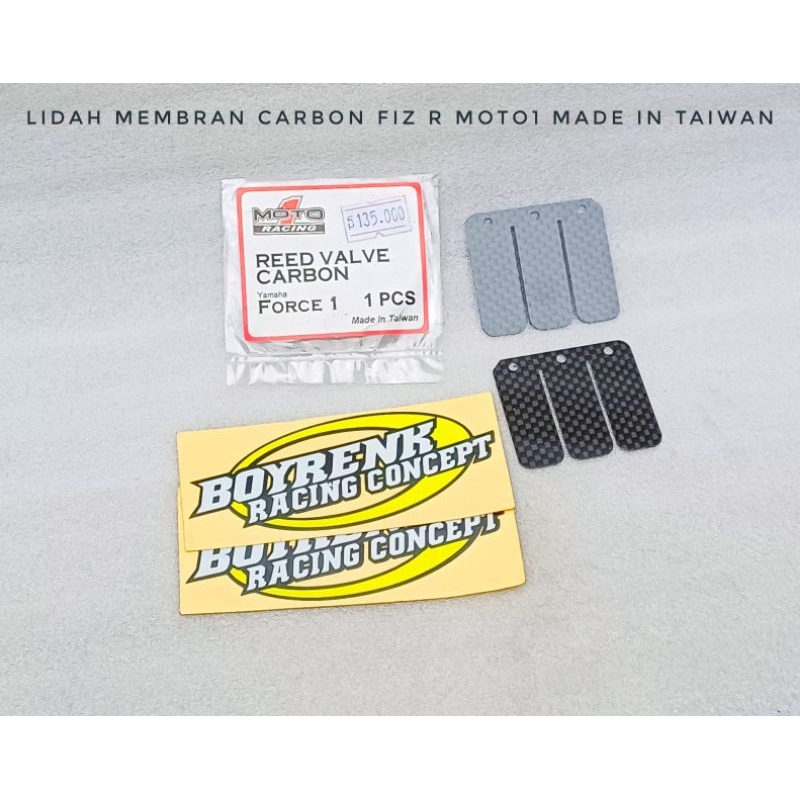LIDAH MEMBRAN CARBON REED VALVE CARBON FIZ R FORCE 1 MOTO 1-BOYRENK