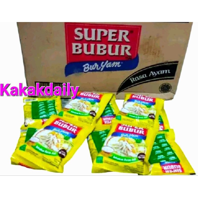 

Super Bubur Renceng 1 karton ( 12rencengx10pcs )