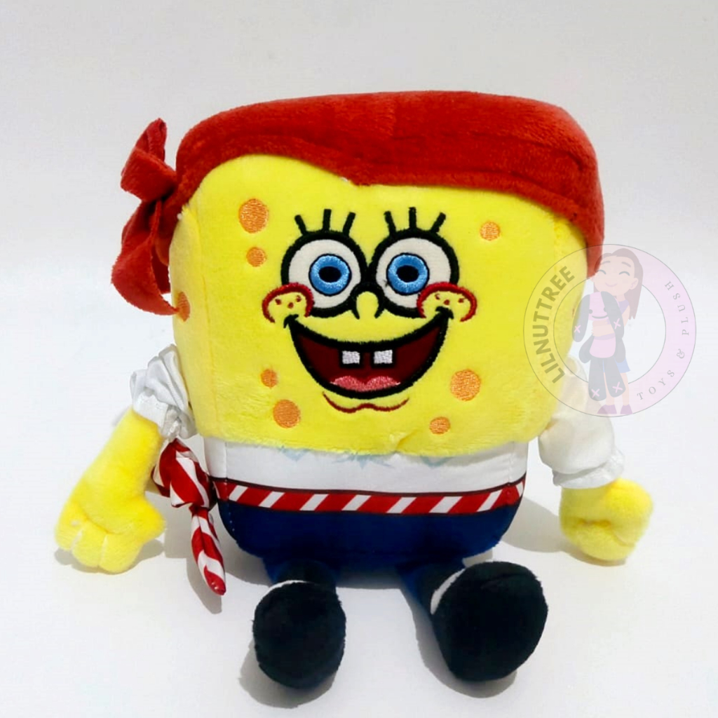 Boneka spongebob Original Nickelodeon Pirate Spongebob Version Plush Doll